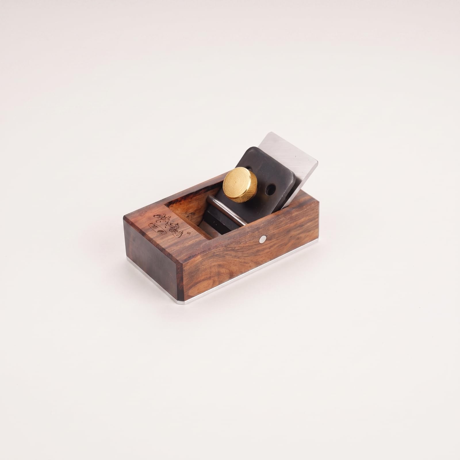 Harilla Pialla Manuale in Legno Pialla a Mano Pialla da Banco Pialla da Falegname Pialla per Superfici Corpo in Ebano in Acciaio Affilata Base Liscia in, 180mm