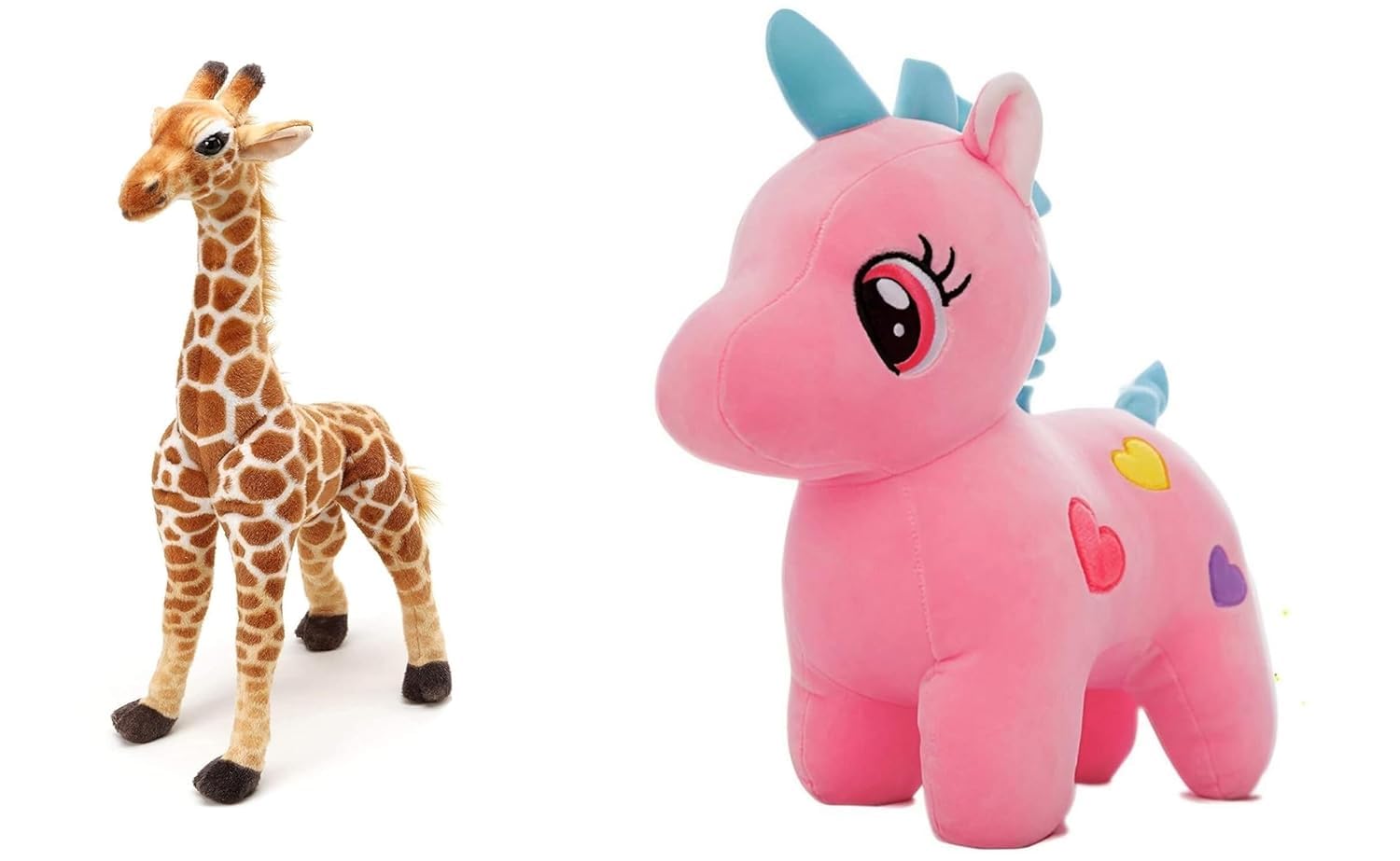 M Kiddo Combo Pack of 2 Giraffe & Pink Unicorn Soft Toys for Birthday Baby/Kids/Girls/Boy/Girlfriend/Valentine Car & Home Decoration 28cm (B0CVBHWQ1K) Amazon Price History, Amazon Price Tracker