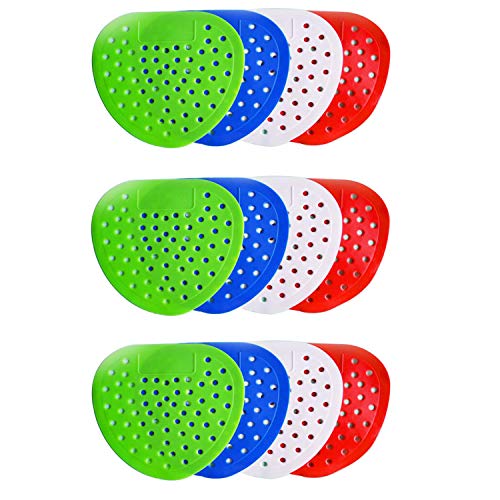 VICSPORT 12 piezas de pantalla para orinal, fuerte fragancia, menos salpicaduras, escombros y escombros, estera perfumada para urinarios Cover