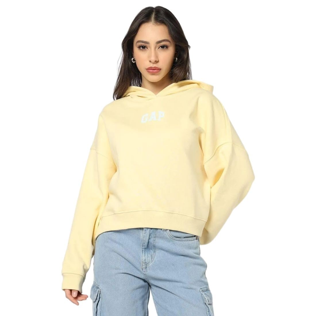 Gap Women Graphic Printed Relaxed Fit Full Sleeve Hoodie-picture-26