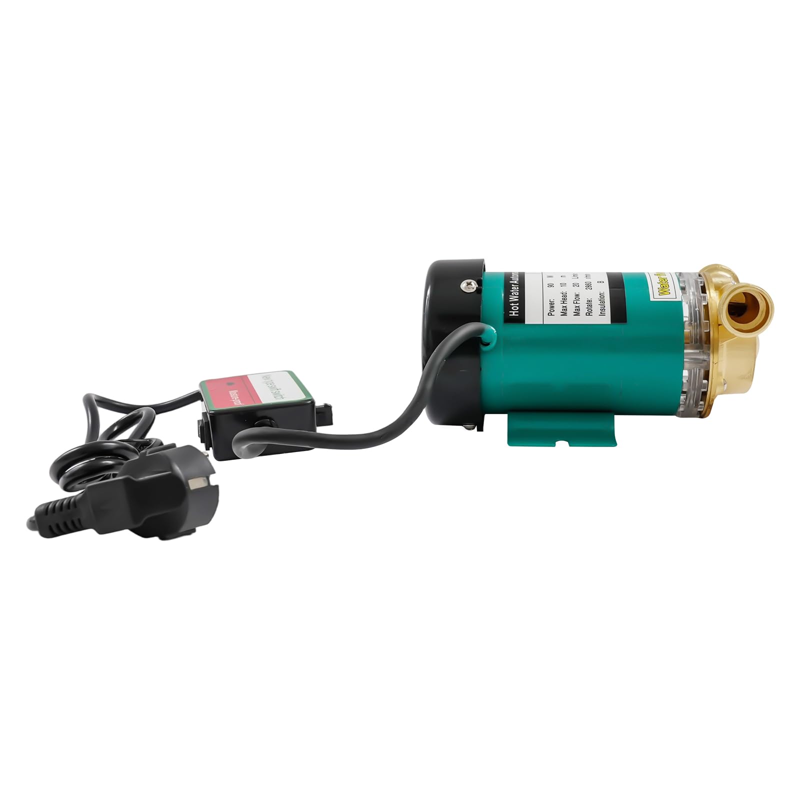Pompa do gorącej wody 220 V, 50 Hz, 90 W, 20 l/min, automatyczna pompa ciśnieniowa, maksymalna głowica 10 m, do podgrzewacza wody, prysznica, pompa obiegowa, wysoka pompa ciśnieniowa