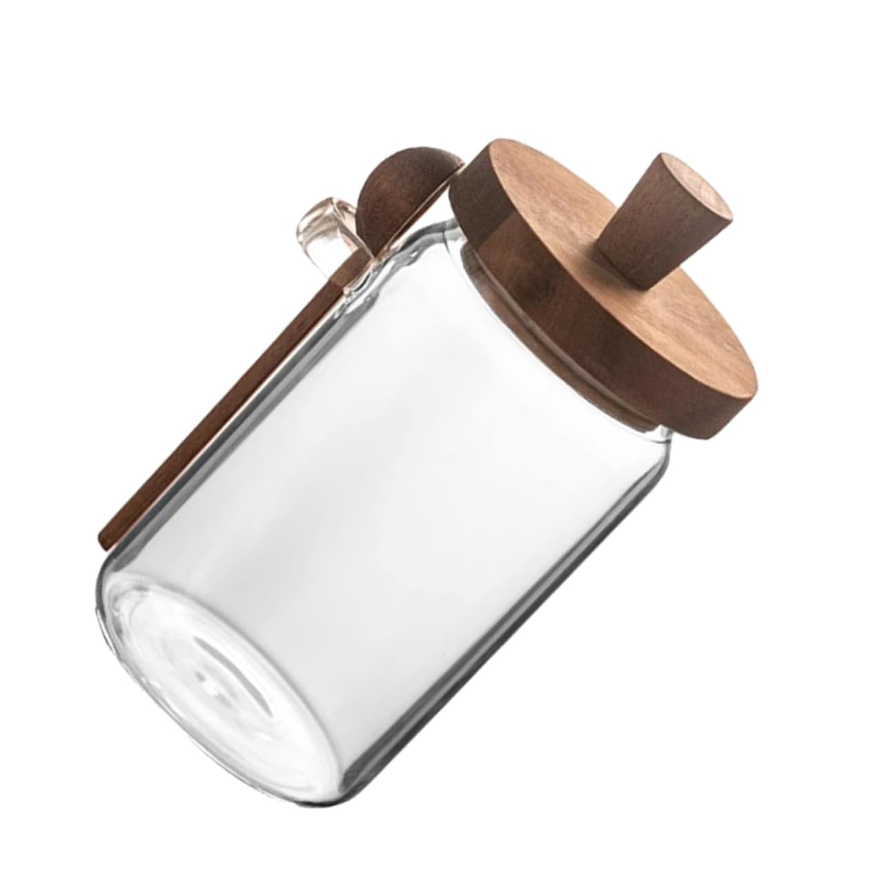 Amazon｜MUCKLILY ガラス密閉瓶 木製蓋付き キッチン用保存容器