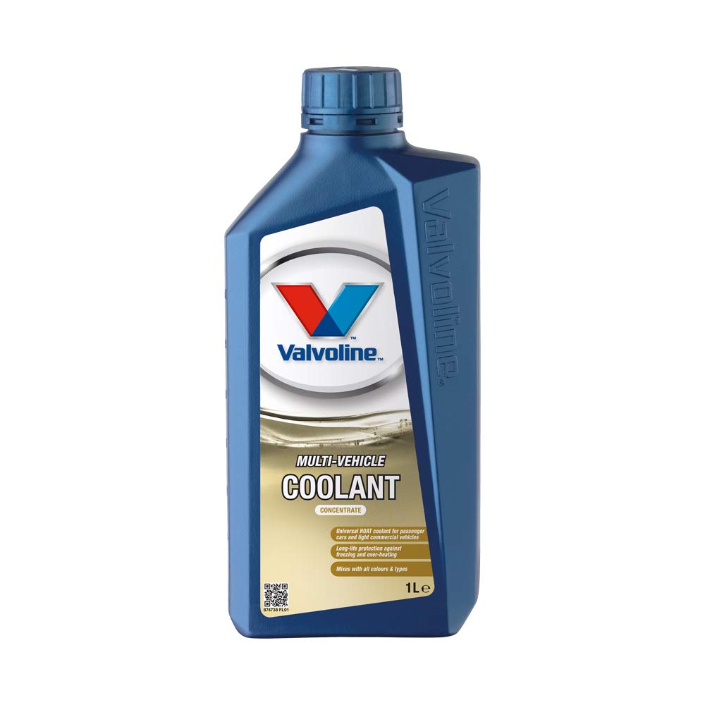 VALVOLINE 12X - Concentrado anticongelante para radiadores (1 L), Color Amarillo Claro