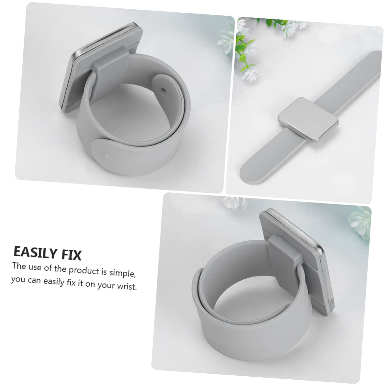 Ciieeo 6 Stk Magnetischer Sprengring Magnetische Slap-armbänder Nadelkissen Armband Quiltnadel Nähen Magnetische Haarnadel Veranstalter Arbeit Kieselgel Magnetische Anziehungskraft