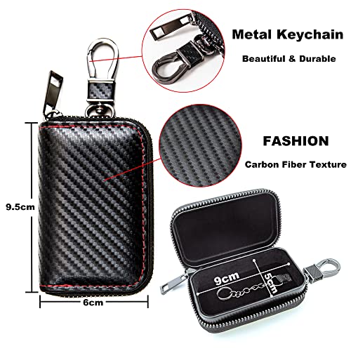 Auto Key Signal Blocker Pouch, RFID Faraday Pouch voor Autosleutels, Anti-diefstal Keyless Remote Entry Auto Smart Fobs… - Image 5