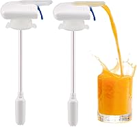 VisTapex 2-Pack Automatic Milk Dispenser for Fridge Gallon - Spill-Proof Electric Faucet for Juice, Beer, Home & Outdoor Use