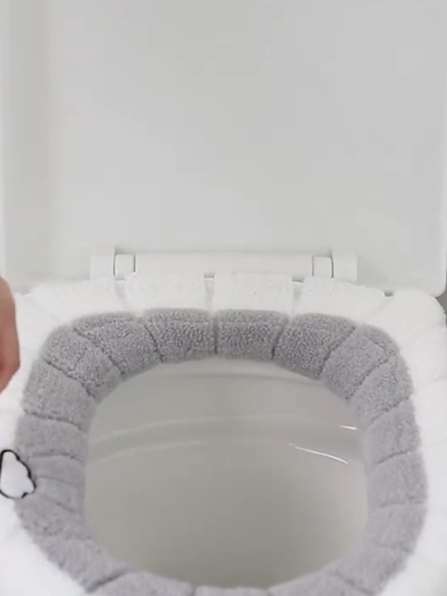 5 Coprisedile Per WC Morbidi E Lavabili - Set Multicolore, Elasticizzati, Per Water Ovali E Rotondi - Foto 5