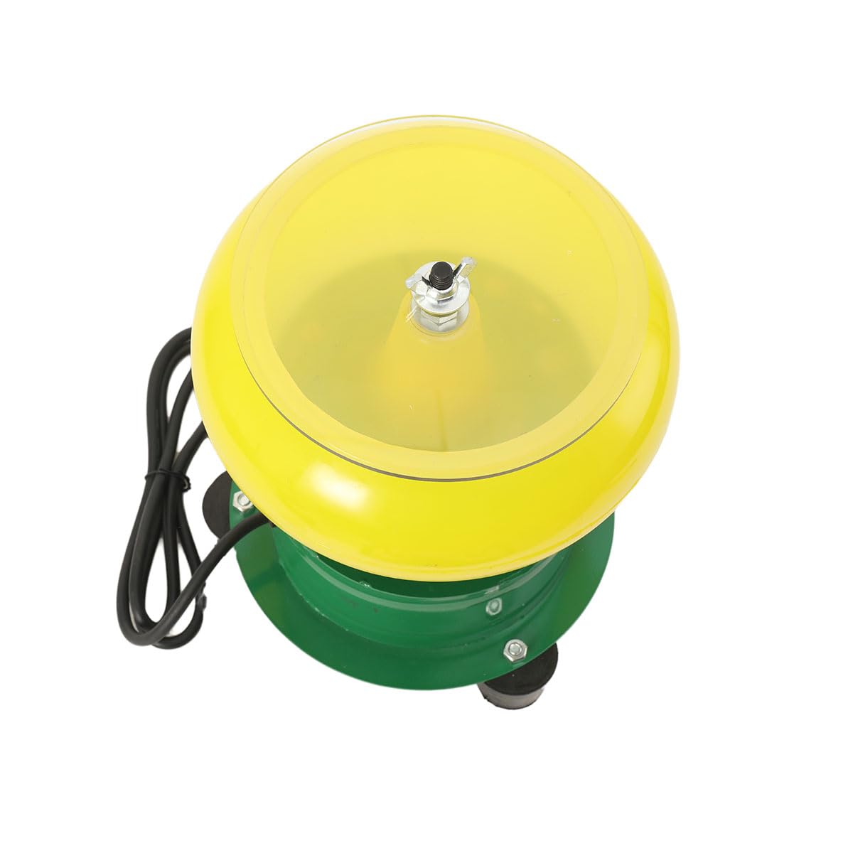 100W Schmuck Poliermaschine Vibrierende Poliertrommel Vibrationsbecher 8 Zoll, Steinpoliermaschine Polierbehälter Hülsenpolierer zum Polieren von Jade Dekorative Walnüsse Olzperlen Bernstein