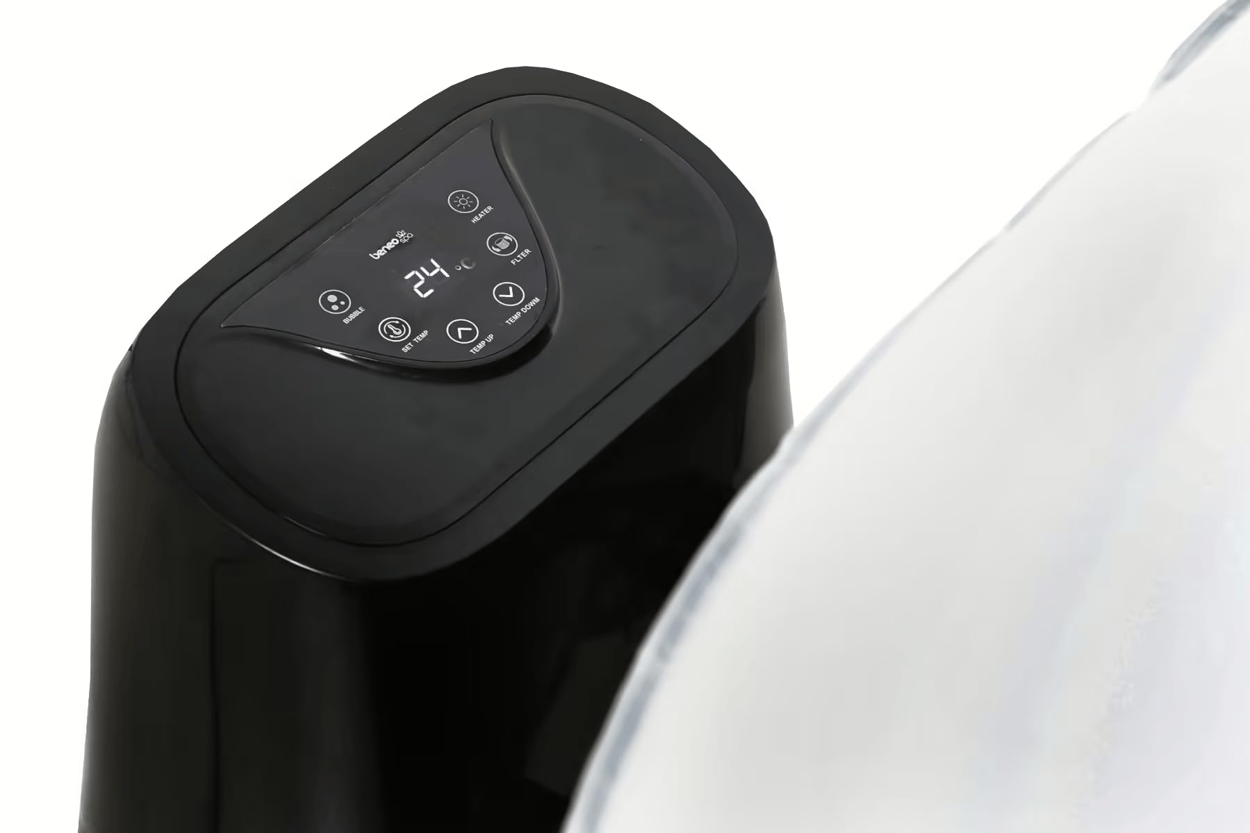 BeneoSpa Nouveau 2026 Spa Gonflable Portable à Bulles, Bain à Remous, Jacuzzi (Marron-Blanc)