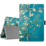 INFILAND ZenPad Z8s Case - Premium Folio Smart Light Weight Stand Cover with Auto Sleep/Wake Feature for Verizon ASUS ZenPad Z8s ZT582KL 7.9 inch Tablet 2017 Release, Blossom