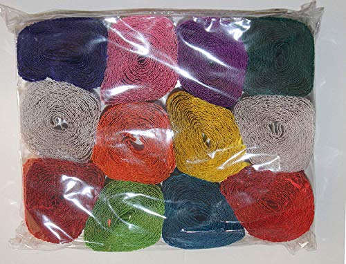 Image of MSGH Party Suppliers Decorative Ribbon Crepe Paper Streamer Roll - Pack of 12 (Design - A), Multicolor