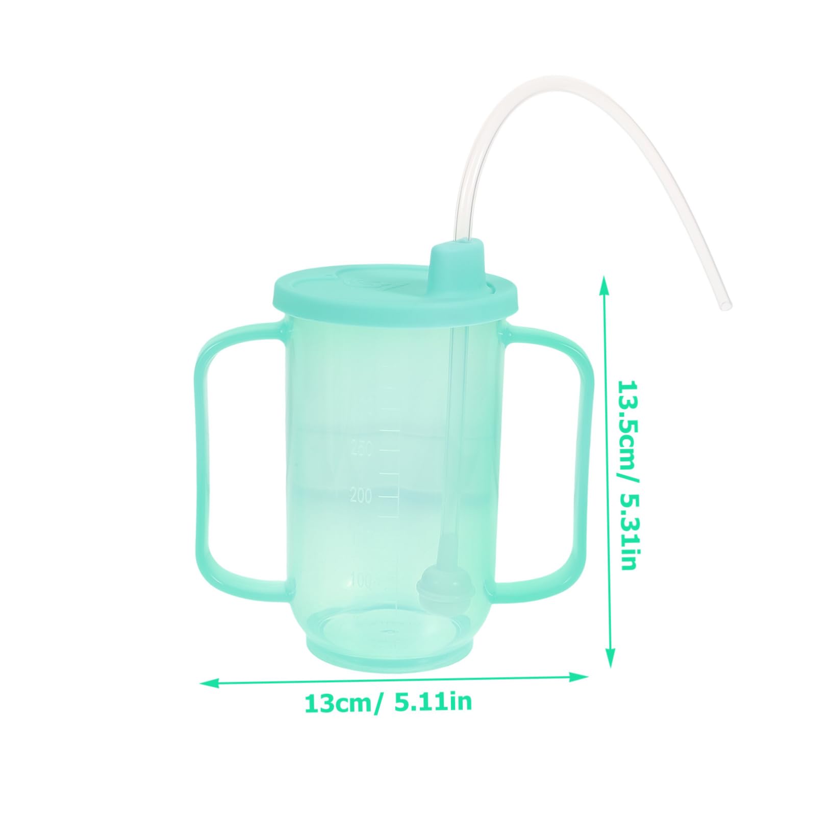 NULYLU Elegant Functional Care Cup for Disabled Elderly Pregnant Women Straw Design Spill Proof