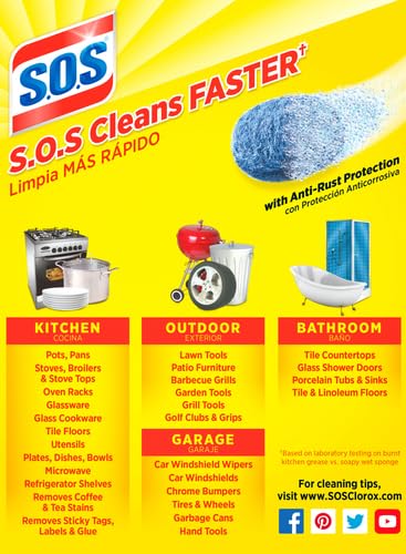 Image of S.O.S Steel Wool Soap Pads,18 Count (Pack of 12)