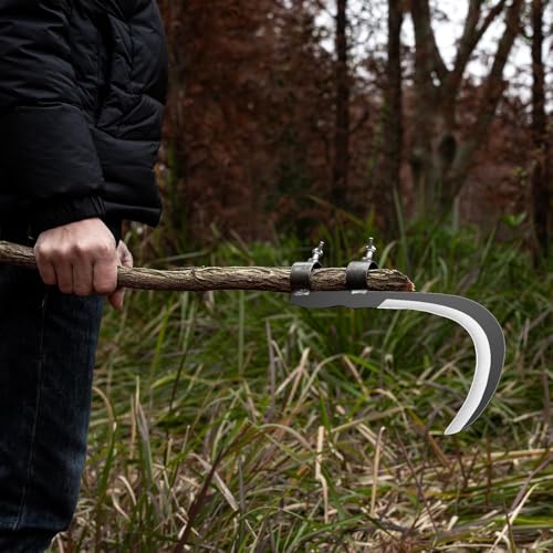 Image of Pruning Saw with Curved Blade | Heavy Duty Sickle Cutter Head for Tree Branch, Wood, Grass & Weed Cutting - Manual Garden Tool Attachment (A1)