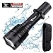 H1 Tactical LED Flashlights Military Grade, 3800 Tactical Flashlight High Lumens , IPX8 Waterproof 18650 Flashlights Rechargeable, Police Outdoor Tactical Equipment（Flashlight Holster Battery Set）