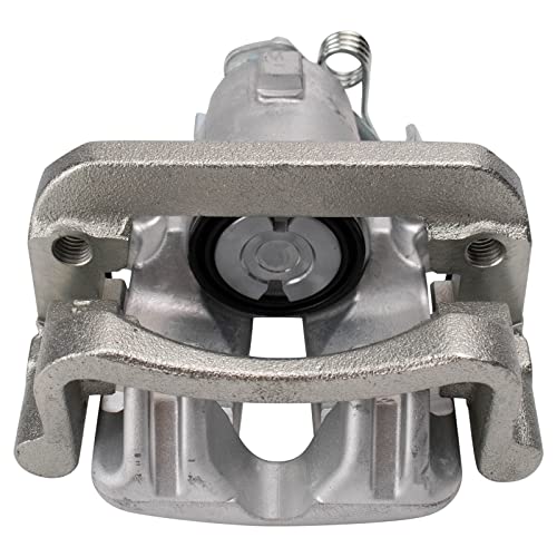Image of TRQ Rear Driver and Passenger Side Brake Caliper Set Caliper Brackets Hardware Compatible with 14-15 Chevrolet Malibu L4 2.5L 14 Chevrolet Malibu L4 2.4L 16 Limited