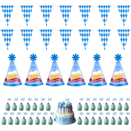 Oktoberfest ensemble de décoration guirlande chapeau papier panneau bière