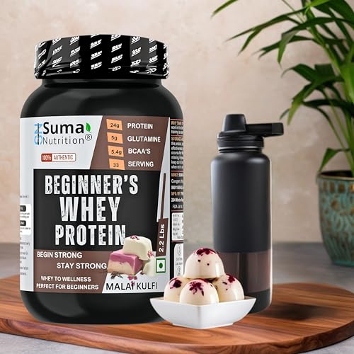 Image of Beginners Whey Protein Powder - 1Kg with Free Shaker | Sugar Free | Support Muscle Growth & Easy to Digest