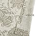 jinchan Linen Curtains for Living Room, Taupe Floral Paisley Patterned Curtains 84 Inch Length, Light Filtering Ikat Drapes for Bedroom, Vintage Farmhouse Window Treatments, Grommet 2 Panels, Taupe