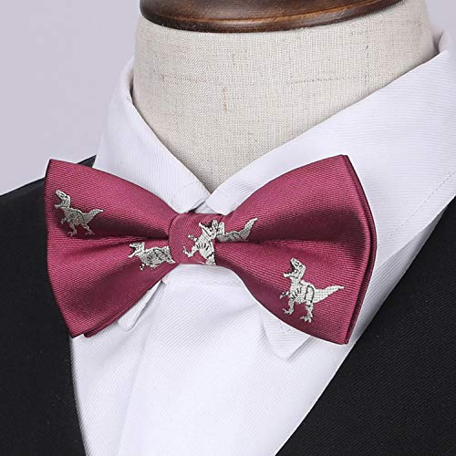 Image of HISDERN Bow Ties for Boys Pre Tied Toddler Bow Tie Adjustable Kids Bowties Clip On Fun Patterned Bowties for Wedding Party
