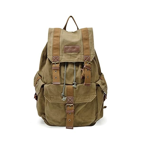 Gootium-21101AMG-Specially-High-Density-Thick-Canvas-Backpack-Rucksack-Army-Green-Large Gootium 21101AMG Specially High Density Thick Canvas Backpack Rucksack, Army Green, Large