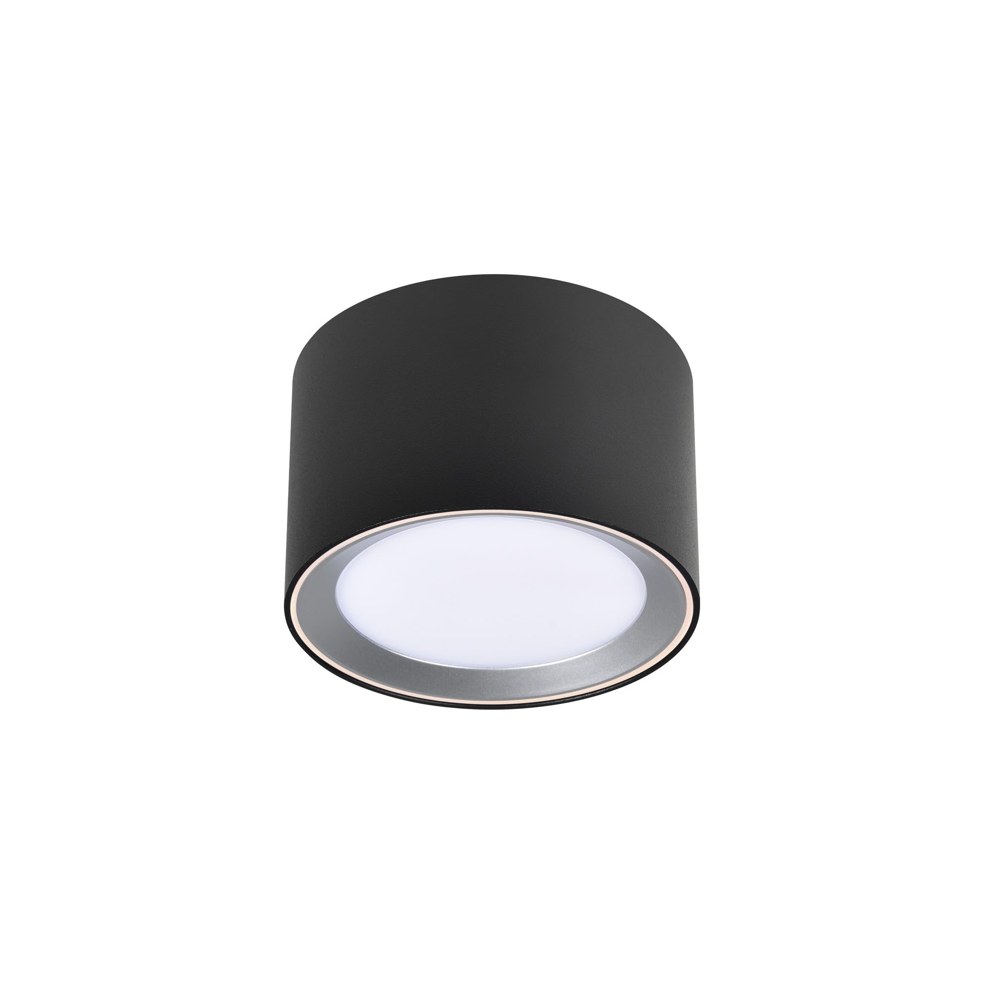Nordlux Landon Smart Deckenleuchten 2er-Set Schwarz – IP44 App-Steuerung, Dimmbar & Tunable White (2700-6500K), Flaches Design für Bad, Küche & Flur – Jetzt Günstiger im Doppelpack!