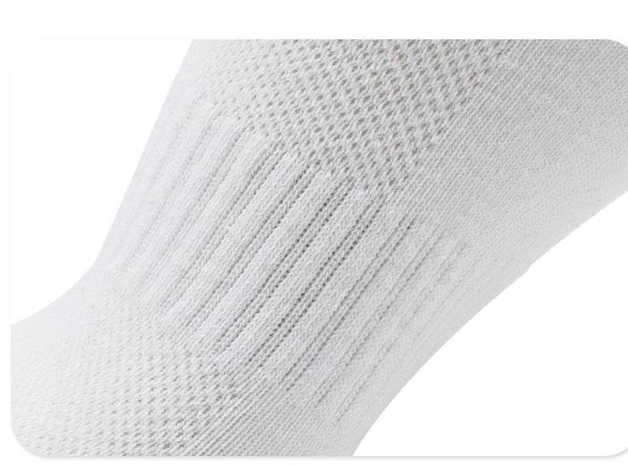 Image of Womens No Show Cushioned Ankle Socks For Running Hiking Athletic Socks,White Socks,5 Pair Pack
