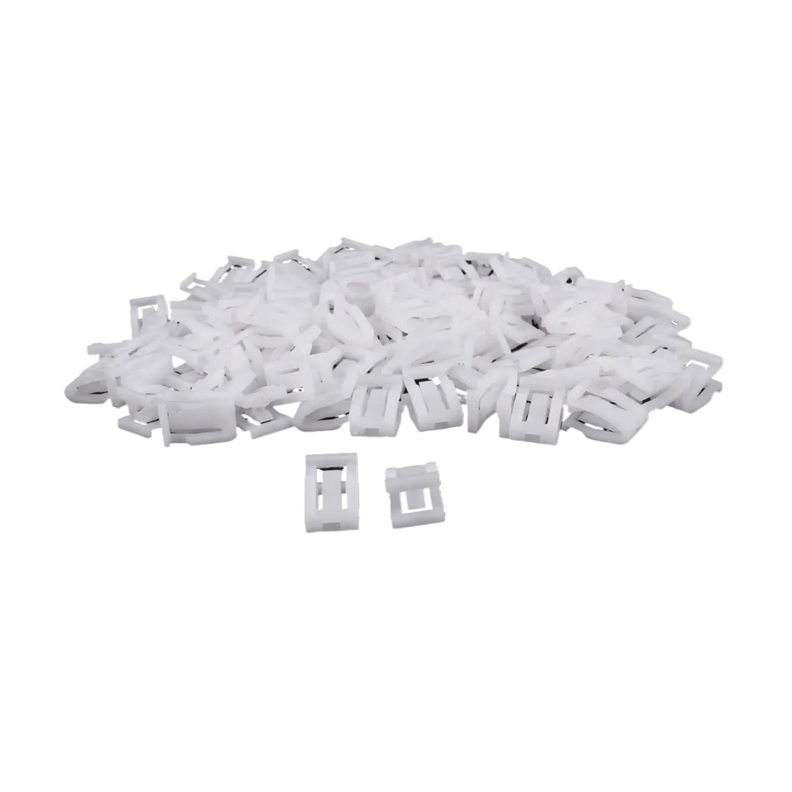 FDCSKINX Plastic Auto Car Trim Instrument Panel Dashboard Fasteners White Clips Rivets Accessories(100pcs)