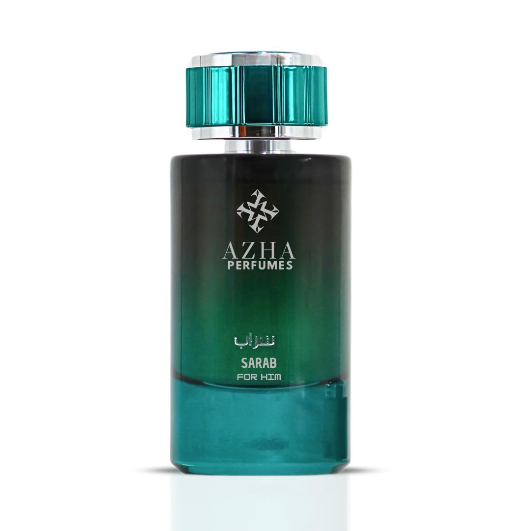 AZHA Sarab For Him Eau De Parfum Spray 100ML (3.4 OZ) Long Lasting Arabian Perfume For Men - A Captivating Fusion of Floral & Woody Notes with Peach & Ambergris Richness - Premium Perfume Men - Image 2