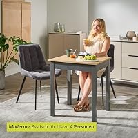 smart Esstisch 60 x 67 cm Asteiche, kompakter Küchentisch, Eiche, im Alltag – Ansicht 4