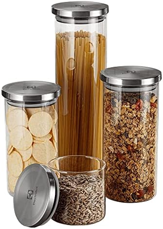 Potes Herméticos Porta-Mantimentos com Tampa de Inox Electrolux -...