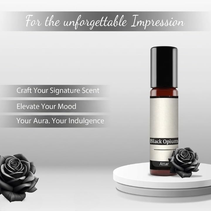 Black Opieum Natural Perfume Oil,Long Lasting,Alcohol-Free,Cruelty-Free,10ML