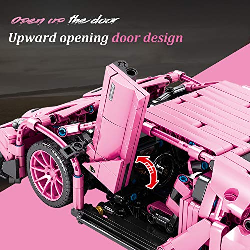 Sunery Technik Bausteine Auto, Sportwagen Bauset, Exklusives Sammlerstück, 1294 Teile Klemmbausteine Kompatibel mit Lego… – Bild 6