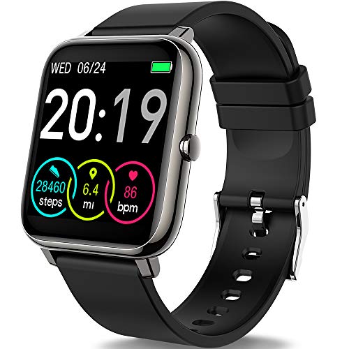 Smartwatch, Motast Reloj Inteligente Mujer Hombre Niño, IP67 Impermeable Pulsera Actividad con Fitness Tracker, Monitor de Sueño, Presión Arterial Pulsómetro, Contador de Caloría con Pantalla Táctil
