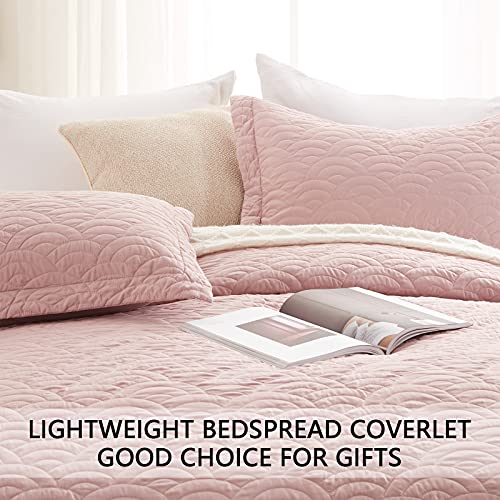 Sunstyle Home Quilt Set Full/Queen Purple Lightweight Bedspread Coverlet Set Cloud Pattern-Purple Full/Queen Quilt Set- Coverlet Full/Queen Size 3 Pieces (Full/Queen 1 Quilt, 2 Shams)(90"X96") #TOP5