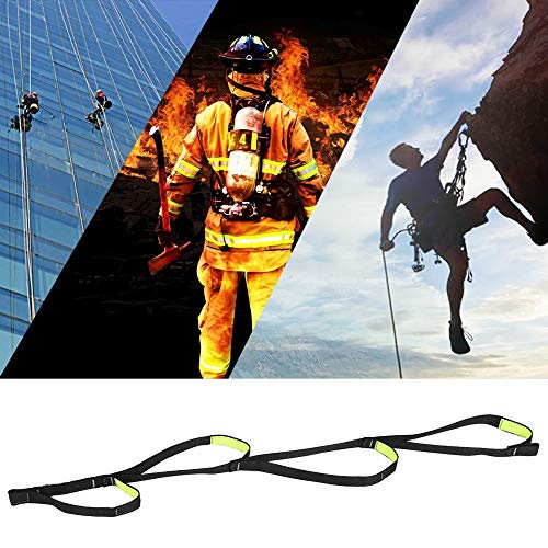 MAGT Climbing Aider, 4 Step Lightweight Wear-Resisting Foot Ascender Loop, Load Bearing Strap Webbing Sling for Climbing Caving Rescue Rock (23KN)