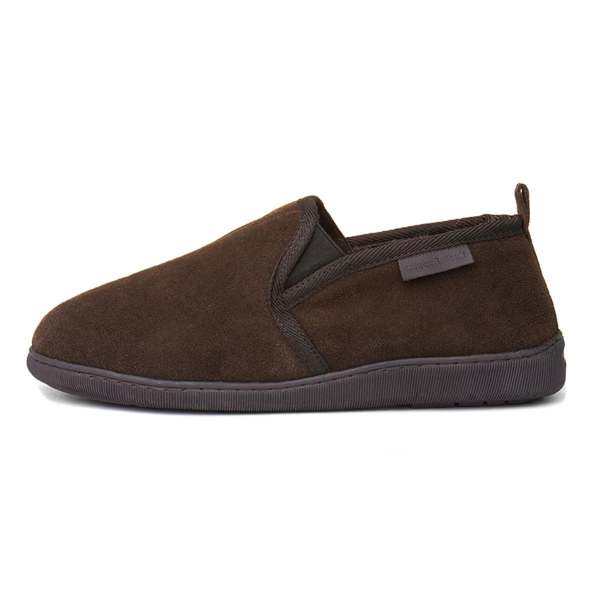 Hush Puppies (Brown, 9 (Adults')) Arnold Suede Men's Brown Slippers