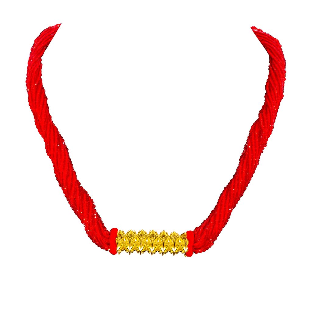 Nepali Traditional Womens Tilhari Pote Mala(red)-image-29