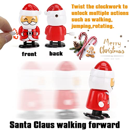12 Pack Christmas Wind Up Toys,Christmas Stocking Stuffers Toys,Kids Assorted Clockwork Toys for Christmas Party Favors