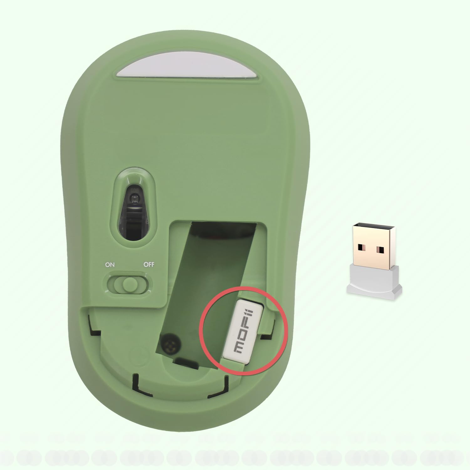 MOFII - Sweet Pack Clavier Souris Gaming sans Fil Layout Français (AZERTY) WiFi 2.4GHz - PC Windows -Vert