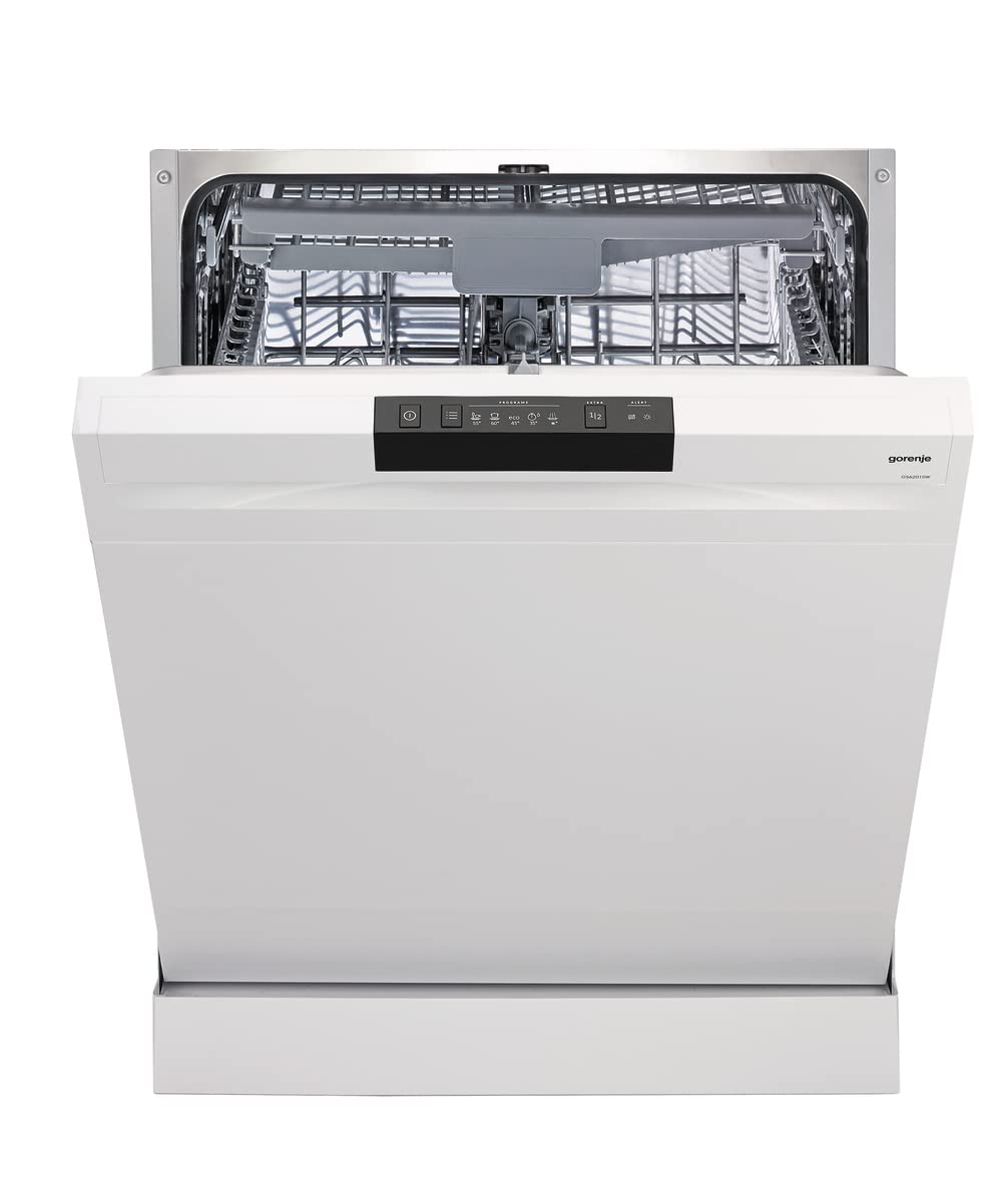Gorenje G S620 C10W Freistehender Geschirrspüler/ 60cm / 14 Maßgedecke / 3 Körbe / 5 Programme/Inverter PowerDrive Motor/SpeedWash/TotalDry/vollständiger Überlaufschutz/Weiß
