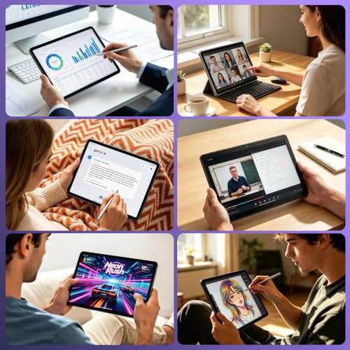 Image of 11 inch Tablet with Keyboard,Android 16 Tablet with Octa Core Processor | 32GB+128GB (1TB Expand),1920x1200 IPS HD Touchscreen,8MP+16MP Dual Camera,Widevine L1,8000mAh , WiFi /GPS,Case Included