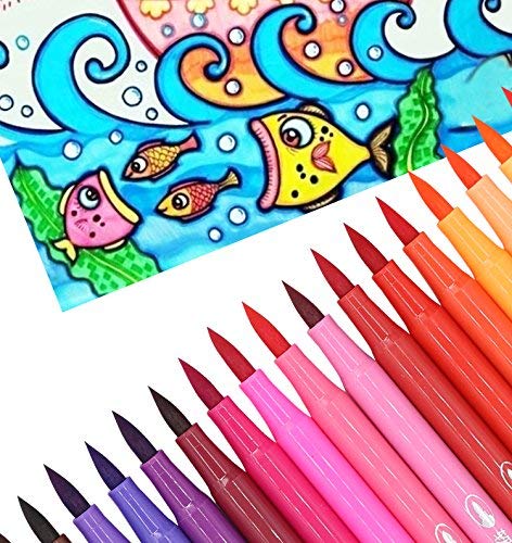 GOLD LEAF Colour Brush pens Set of 12 Colours Fun Painting Without Mess- Multi Color (B07NPQ4PPR) Amazon Price History, Amazon Price Tracker
