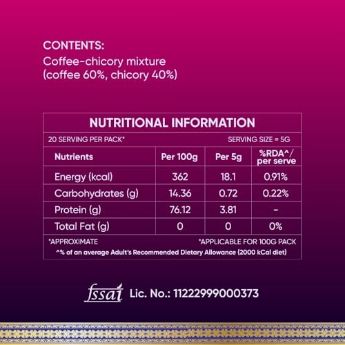 Image of VS Mani & Co Signature Instant Coffee - Strong, Flavourful Coffee Powder, South Indian Taste | Pack of 4 x 100gm | 200gm