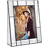 J Devlin 5x7 Vertical Glass Photo Frame - Clear Textures