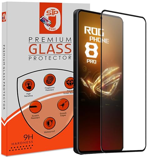Image of STP FEEL Premium HD+ Tempered Glass Screen Protector Guard Compatible For Asus ROG Phone 8 5G / Phone 8 Pro 5G (6.78 Inch, Pack of 1) | Edge to Edge Coverage With Easy to installation kit