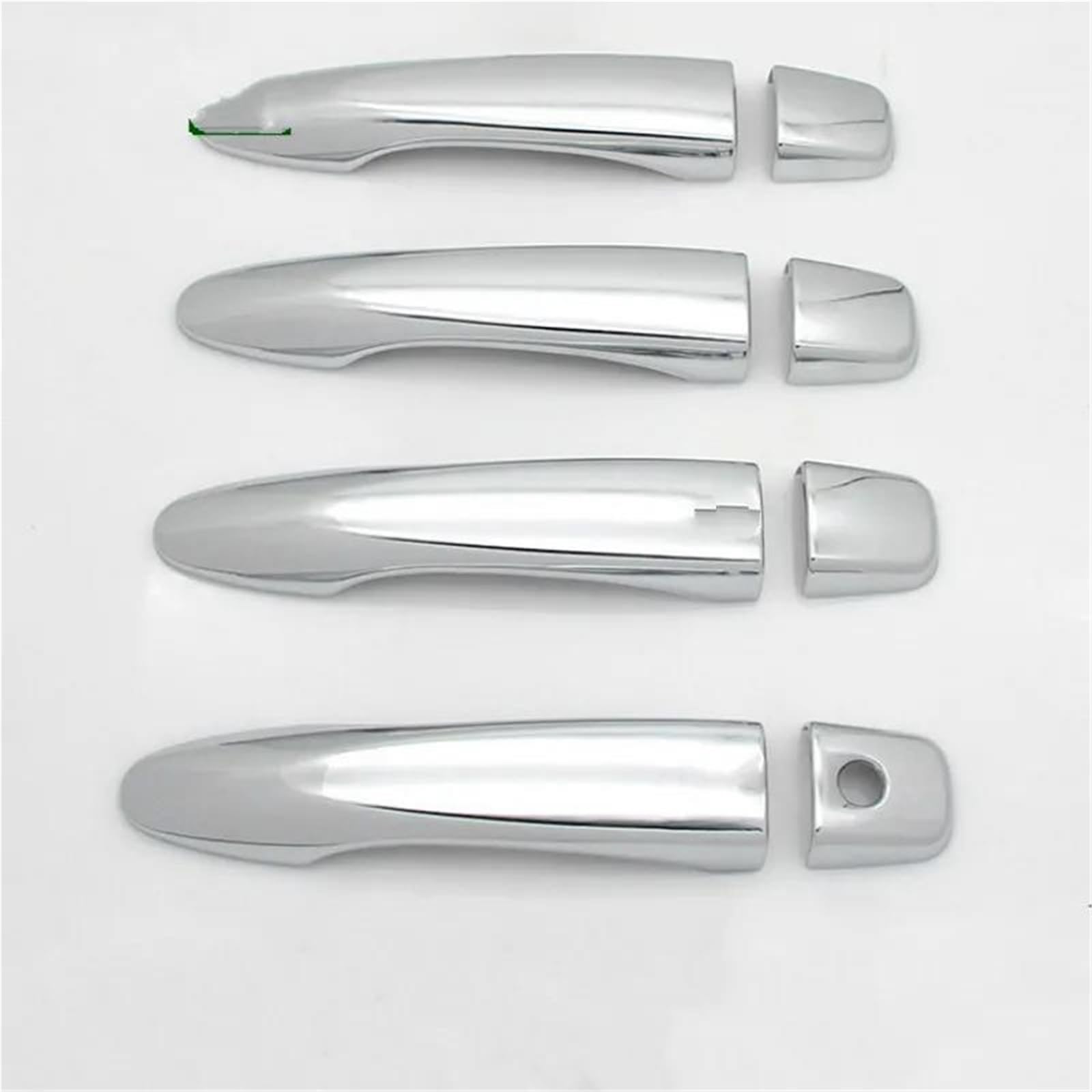 ZAPORA for Kadjar 2015 2016 2017 2018 Chrome Door Handle Cover Pad Sticker Molding Styling Overlay Bezel(Style 2)