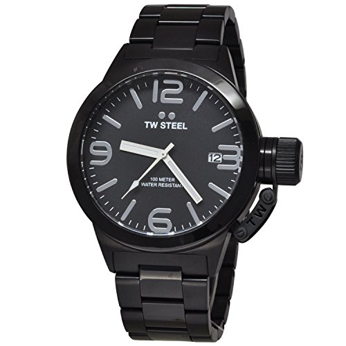 TW Steel Orologio Analogico Quarzo Uomo con Cinturino in Placcato