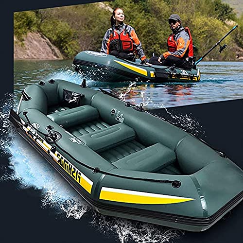 ACEWD Enkele opblaasbare boot, verdikte rubberen boot PVC clip netto vissersboot slijtvaste opvouwbare boot kajak aanval boot 192* 108* 38cm - Image 4