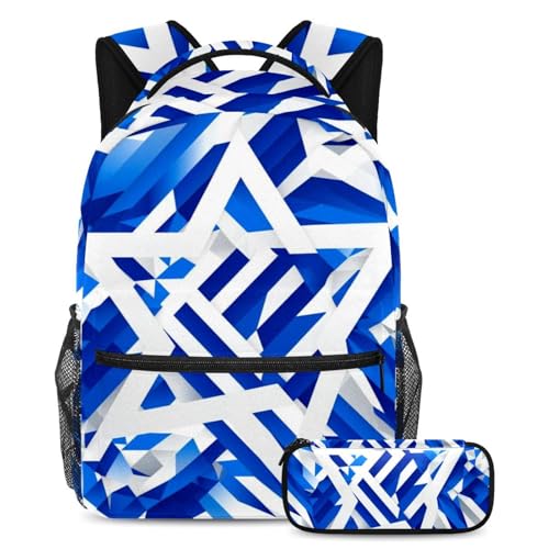 Sac à dos artistique motif drapeau bleu confortable pour rassurer les parents et ravir les ados